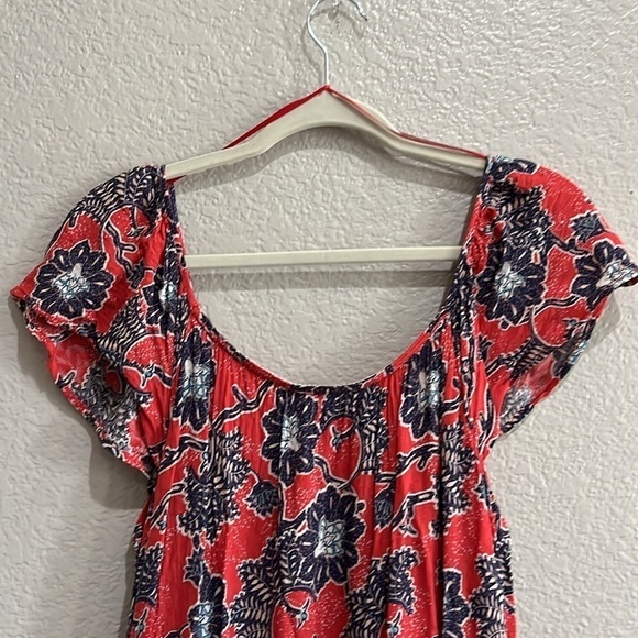 Knox Rose Red Floral Dress Size Medium Cruise wear, nautical, tropical, bright - Picture 10 of 10